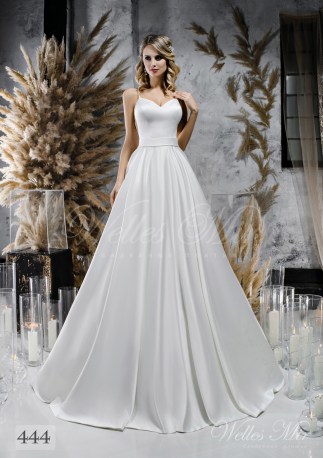 Rochie de mireasa alb voluminoasa cu centura en-gros-1