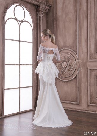 Wedding dress with a Basque-3