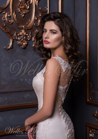 Rochie de mireasa acoperit cu dantela-4